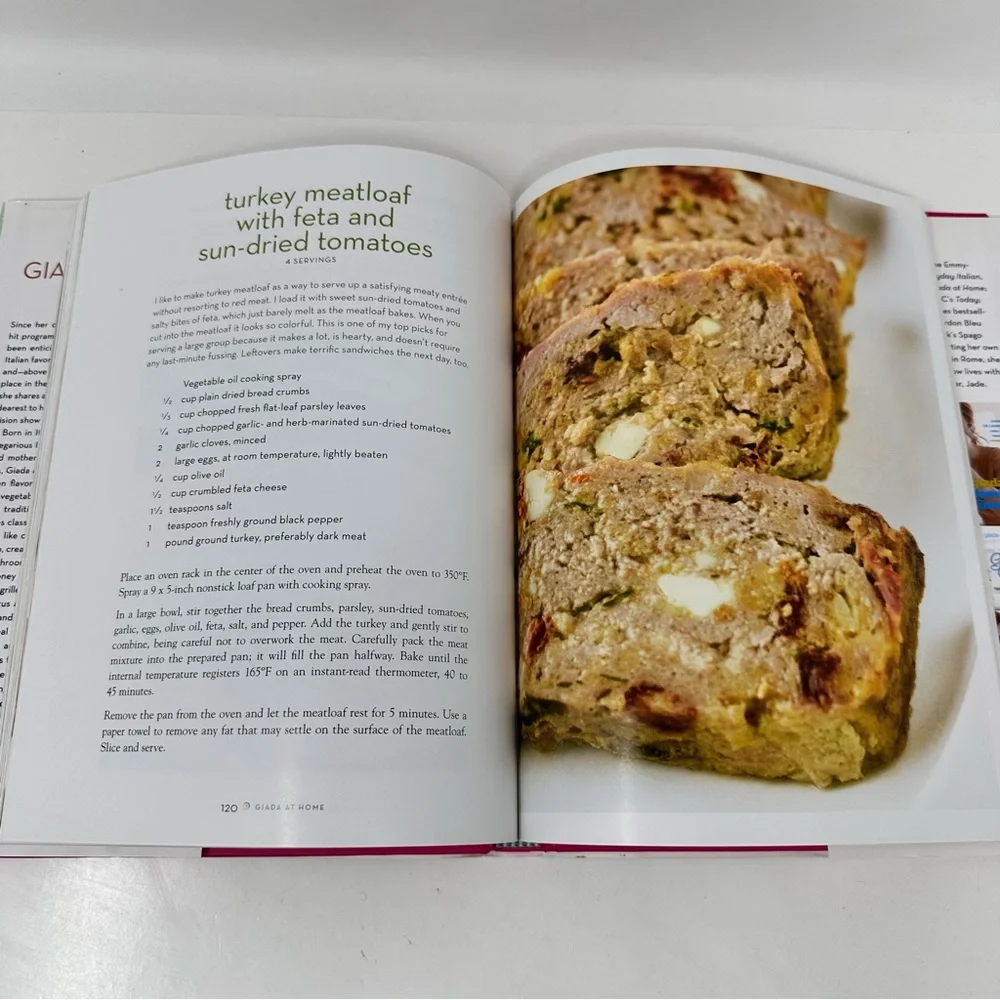 Giada De Laurentiis Autographed Happy Cooking First Edition & Giada At Home